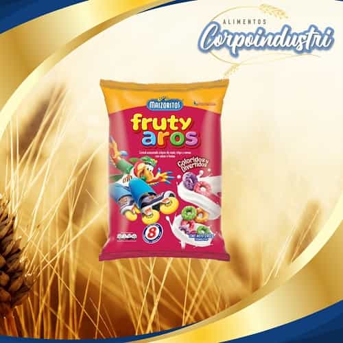 CEREAL MAIZORITO FRUTY AROS 12 UND 240GR - Viveres en Corpoindustri