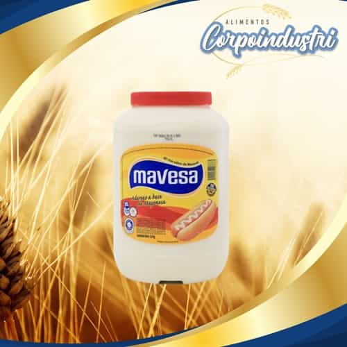 GALON MAYONESA MAVESA 1 UND 3.6KG - Viveres en Corpoindustri