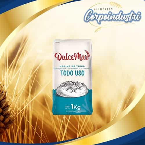HARINA TRIGO DULCE MAR T.U 10 UND 1KG - Viveres en Corpoindustri