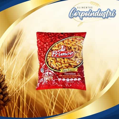 PASTA CORTA PRIMOR E/E TORN 12 UND 1KG - Viveres en Corpoindustri