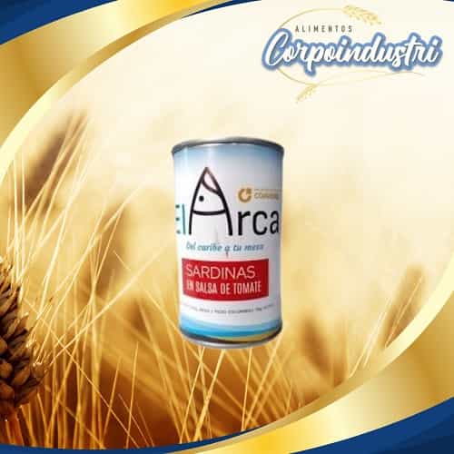 SARDINA EL ARCA EN TOMATE 24 UND 170GR - Viveres en Corpoindustri
