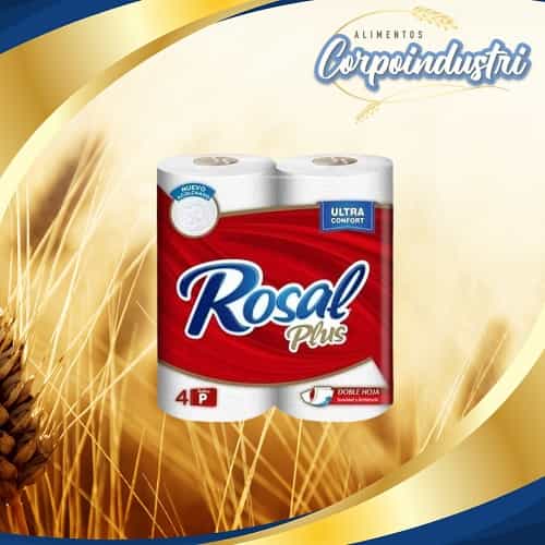 PAPEL HIG ROSAL ROJO 12X4 180HJS - Perfumeria en Corpoindustri