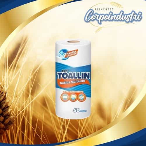 TOALLIN DON TOALLIN 24 ROLLOS 50 HOJAS - Perfumeria en Corpoindustri