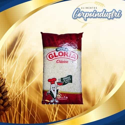 ARROZ BLANCO GLORIA 24 UND 900GR - Viveres en Corpoindustri