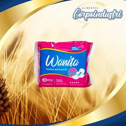 TOALLAS SANITARIAS WANITA 20 PAQ 10 UND - Perfumeria en Corpoindustri