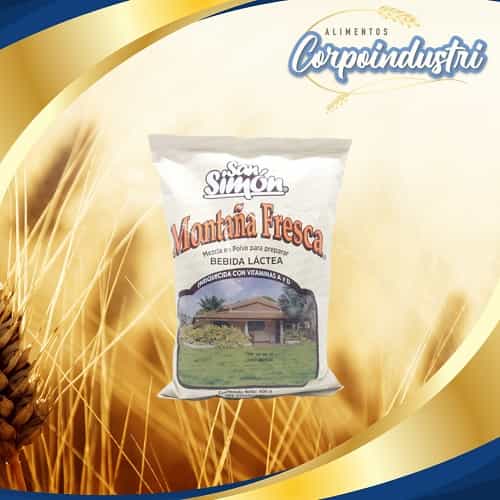 LECHE EN POLVO MONTAÑA FRES 12 UND 400GR - Viveres en Corpoindustri
