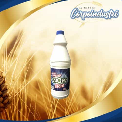 CLORO WOW 12 UND 1LT - Limpieza en Corpoindustri