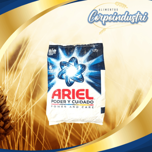 JABON EN POLVO ARIEL 15 UND 800GR - Limpieza en Corpoindustri