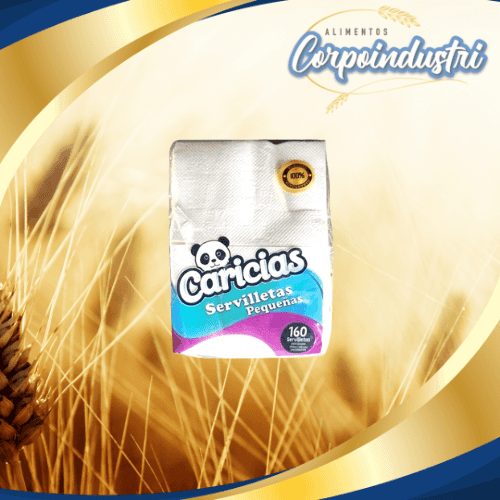 SERVILLETA CARICIAS 16 UND 160HOJAS - Perfumeria en Corpoindustri