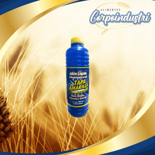 JABON LIQUIDO TAPA AMARILLA 24 UND 500ML - Limpieza en Corpoindustri
