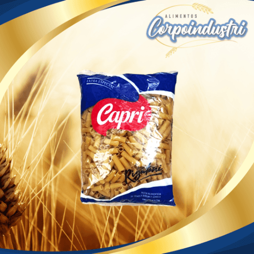 PASTA CORTA CAPRI E/E RIGAT 12 UND 1KG - Viveres en Corpoindustri