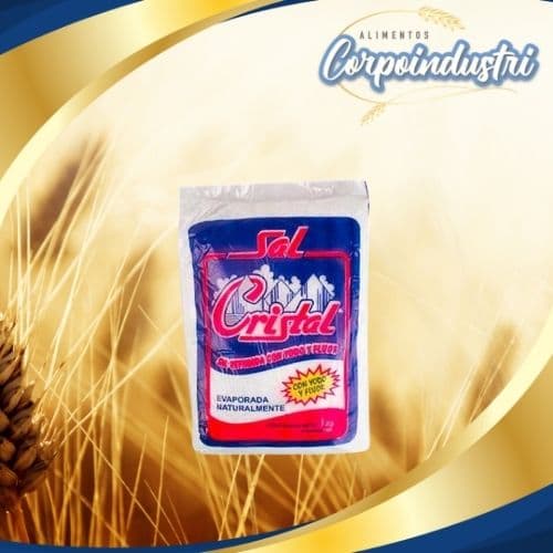 SAL CRISTAL 25 UND 1KG - Viveres en Corpoindustri