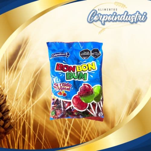 CHUPETAS BOM BOM BUM 1 BOLSA 24 UND