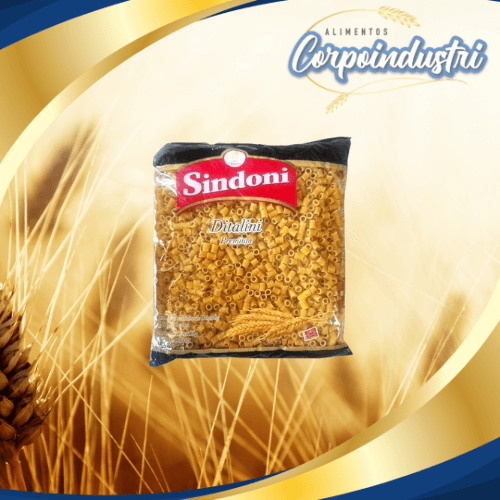 PASTA CORTA SINDONI DITALINI 12 UND 1KG - Viveres en Corpoindustri