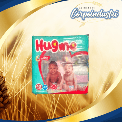 PAÑALES HUGME TALLA XXG 20 PAQ 8 UND