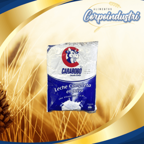 LECHE EN POLVO CARABOBO 12 UND 900GR