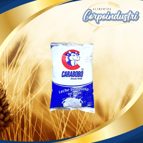 LECHE EN POLVO CARABOBO 12 UND 400GR - Viveres en Corpoindustri