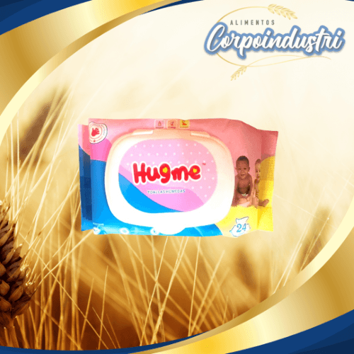 TOALLAS HUMEDAS HUGME 24 UND 48 PAQ - Perfumeria en Corpoindustri