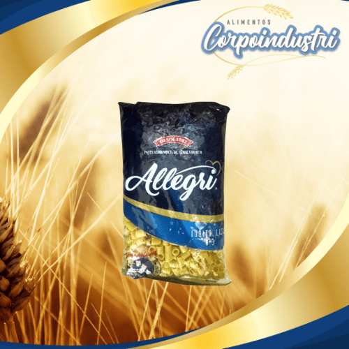PASTA CORTA ALLEGRI DEDAL G 12 UND 500GR