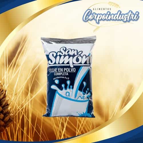 LECHE EN POLVO SAN SIMON 12 UND 400GR - Viveres en Corpoindustri
