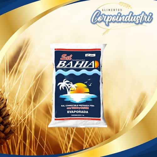 SAL BAHIA EVAPORADA 25 UND 1KG - Viveres en Corpoindustri
