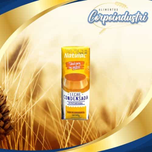 LECHE CONDENSADA NATULAC CT 24 UND 340GR - Viveres en Corpoindustri