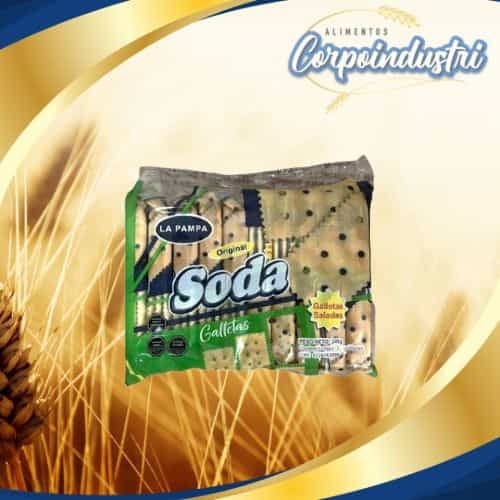 GALLETA SODA PAMPA CEBOLLIN 24 UND 240GR - Confiteria en Corpoindustri