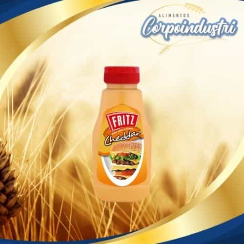 QUESO CHEDDAR FRITZ 12 UND 240GR - Viveres en Corpoindustri