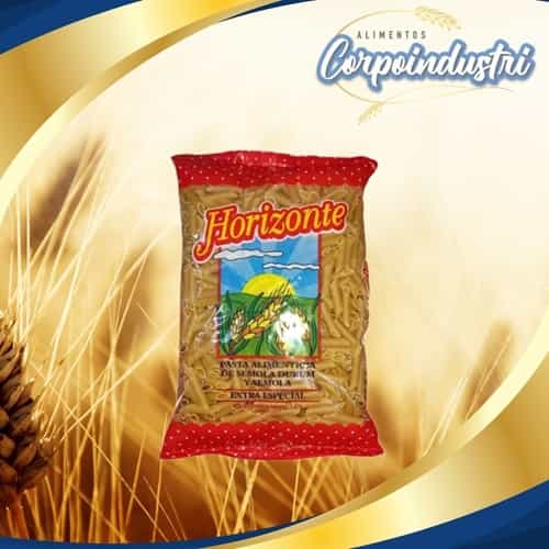 PASTA CORTA HORIZONTE PLUMA 12 UND 1KG - Viveres en Corpoindustri
