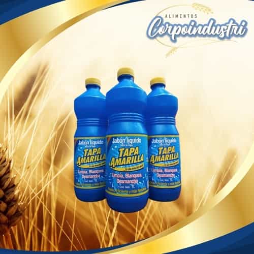 JABON LIQUIDO TAPA AMARILLA 12 UND 1LT - Limpieza en Corpoindustri