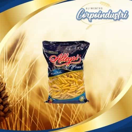 PASTA CORTA ALLEGRI PLUMA 12 UND 1KG - Viveres en Corpoindustri