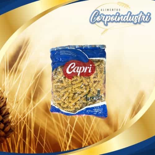 PASTA CORTA CAPRI E/E TORNI 12 UND 500GR - Viveres en Corpoindustri