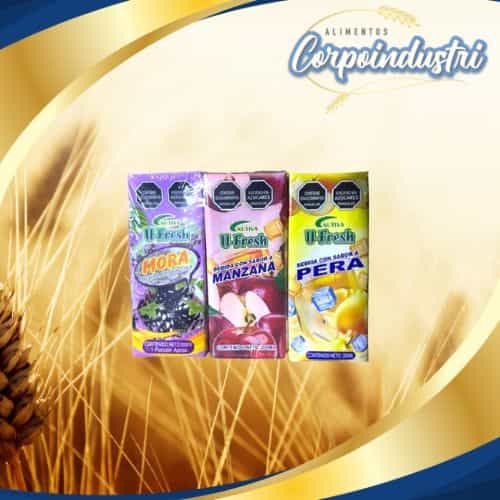 JUGOS U-FRESH SURTIDOS 24 UND 200ML - Viveres en Corpoindustri