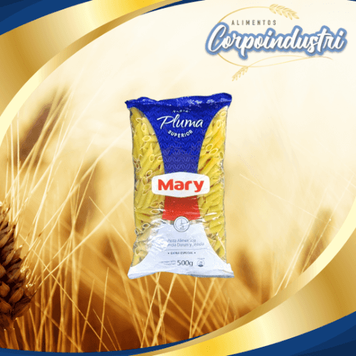 PASTA CORTA MARY SUP PLUMA 12 UND 500GR - Viveres en Corpoindustri